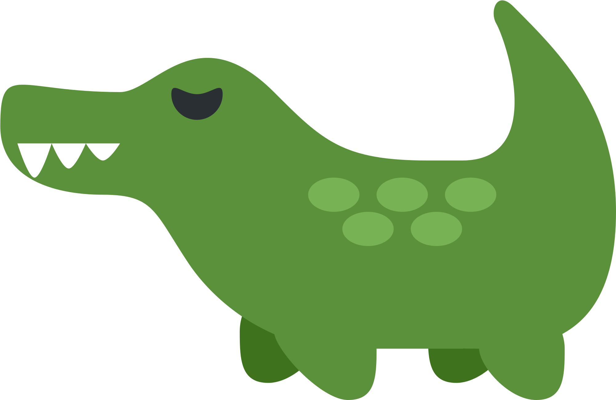 Cartoon Crocodile 20, Buy Clip Art - Emoticon Crocodile (2000x2000)