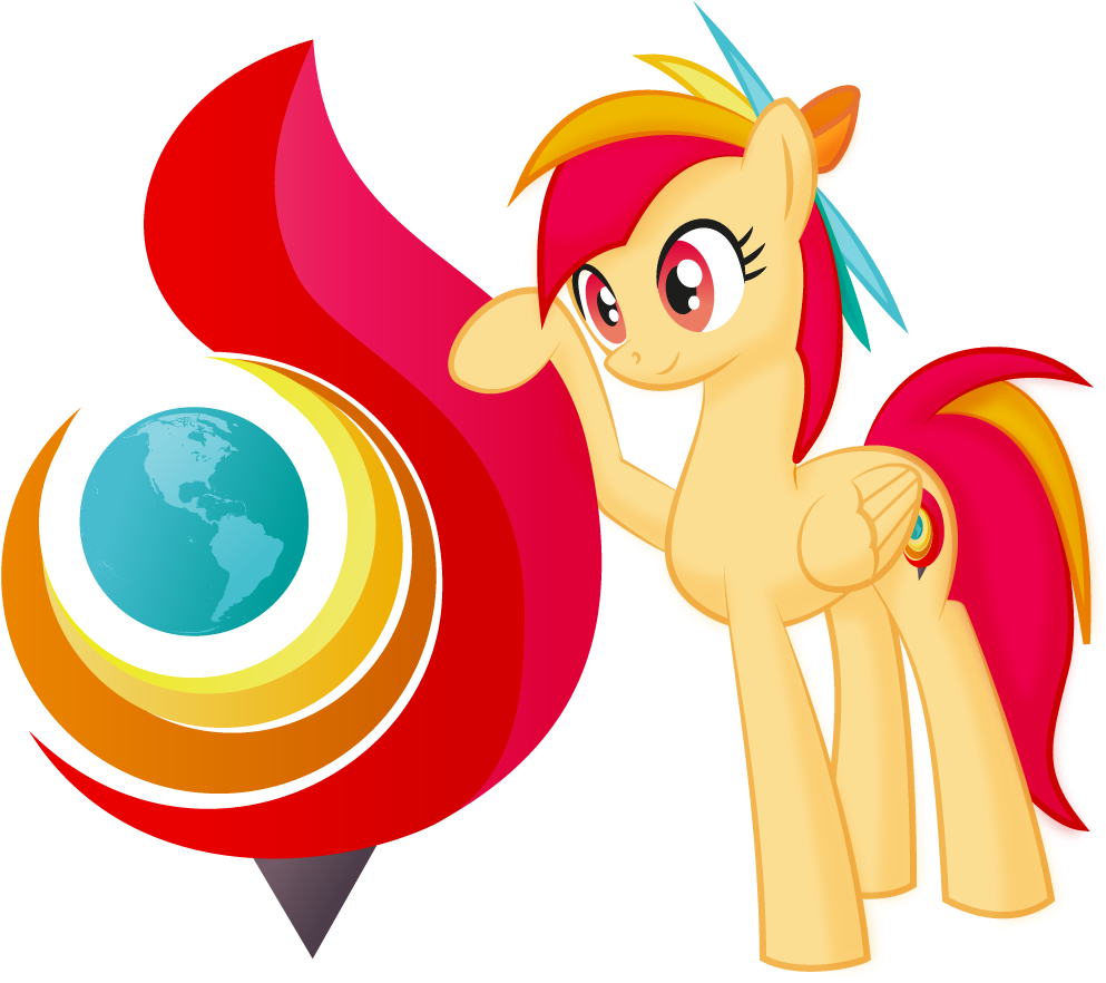 Parallaxmlp, Browser Ponies, Oc, Oc - Mlp Torch Browser (1000x1000)