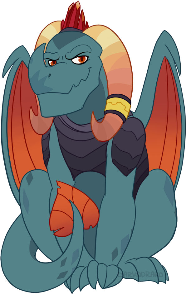 Dragon Lord Torch Dragon Daily Ponies Art Mlp Torch - Art (666x1000)