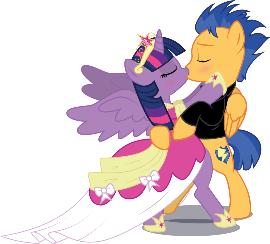 Image Fanmade Flashlight Coronation Kiss Png My Little - Twilight Sparkle Getting Married (1024x927)