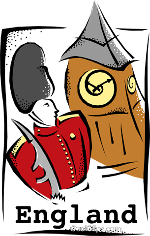 England Postcard Design Royalty Free Vector Clip Art - Career Explorer's Journal 2012 [book] (305x480)