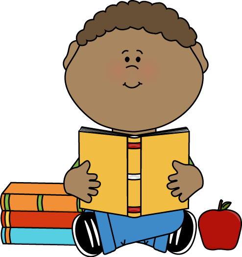 Boy Reading Clip Art Little Boy Reading A School Book - Boy Reading Clip Art (728x773)