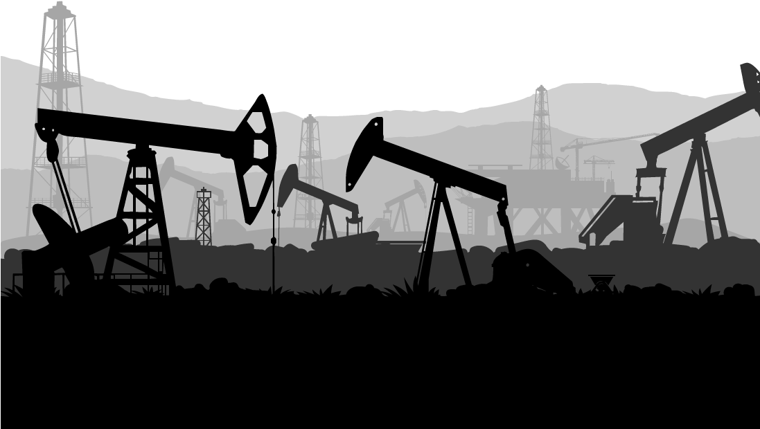 Oil Field Petroleum Industry Extraction Of Petroleum - Roughnecks Wife Shower Curtain (1134x619)