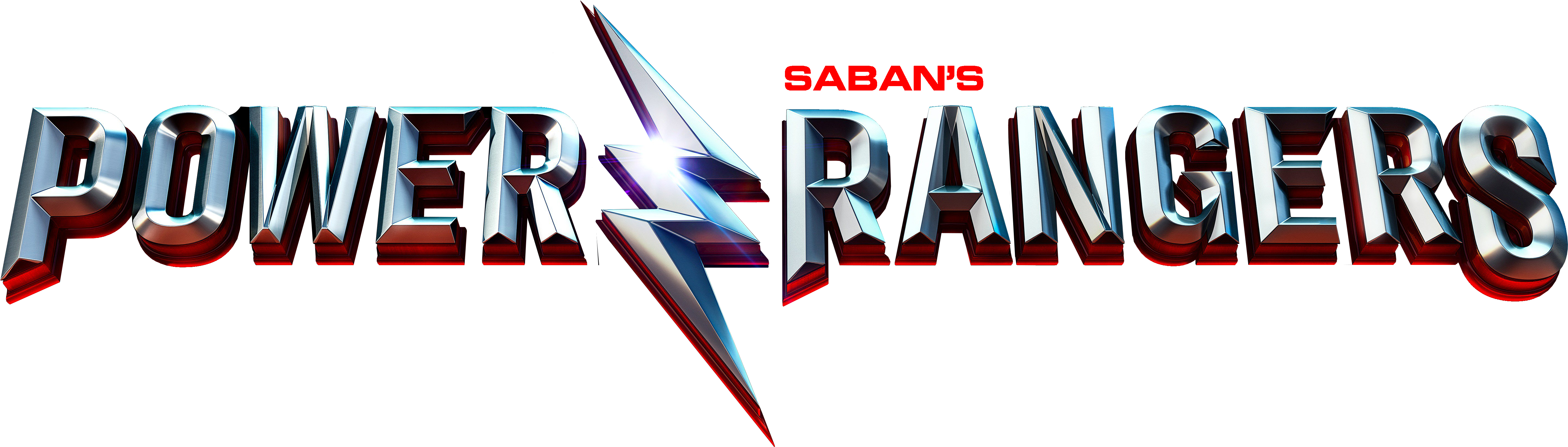 Power Rangers Movie Logo 2017 Vector And Clip Art Inspiration - Funko Pop! Movies: Power Rangers Zack, Kimberly, Billy, (5845x1657)