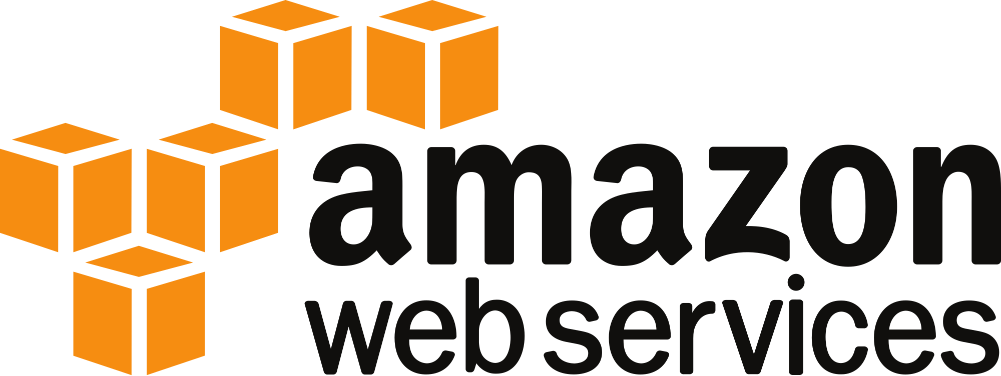 Powered By Aws - Amazon Web Services Logo (2000x752)