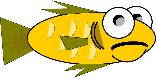 Fish, Aquarium, Sea Life, Water Creature - Cartoon Fish Png (640x320)