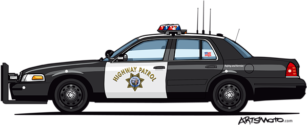 Click And Drag To Re-position The Image, If Desired - California Highway Patrol Car (600x251)