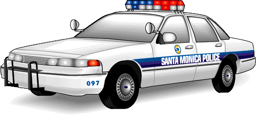 Jail & Police - Transparent Gif Cop Car (523x236)
