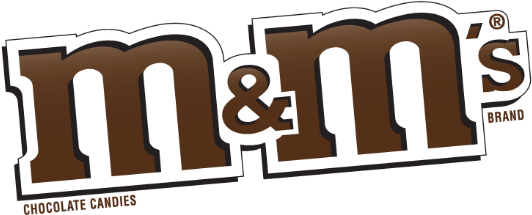 M&m's Logo Tilted - M&m's Peanut Chocolate Candy Party Size 42-ounce (600x242)