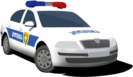 Georgian Police By Sanakoev - Police Patrol Car Vector Png (500x300)