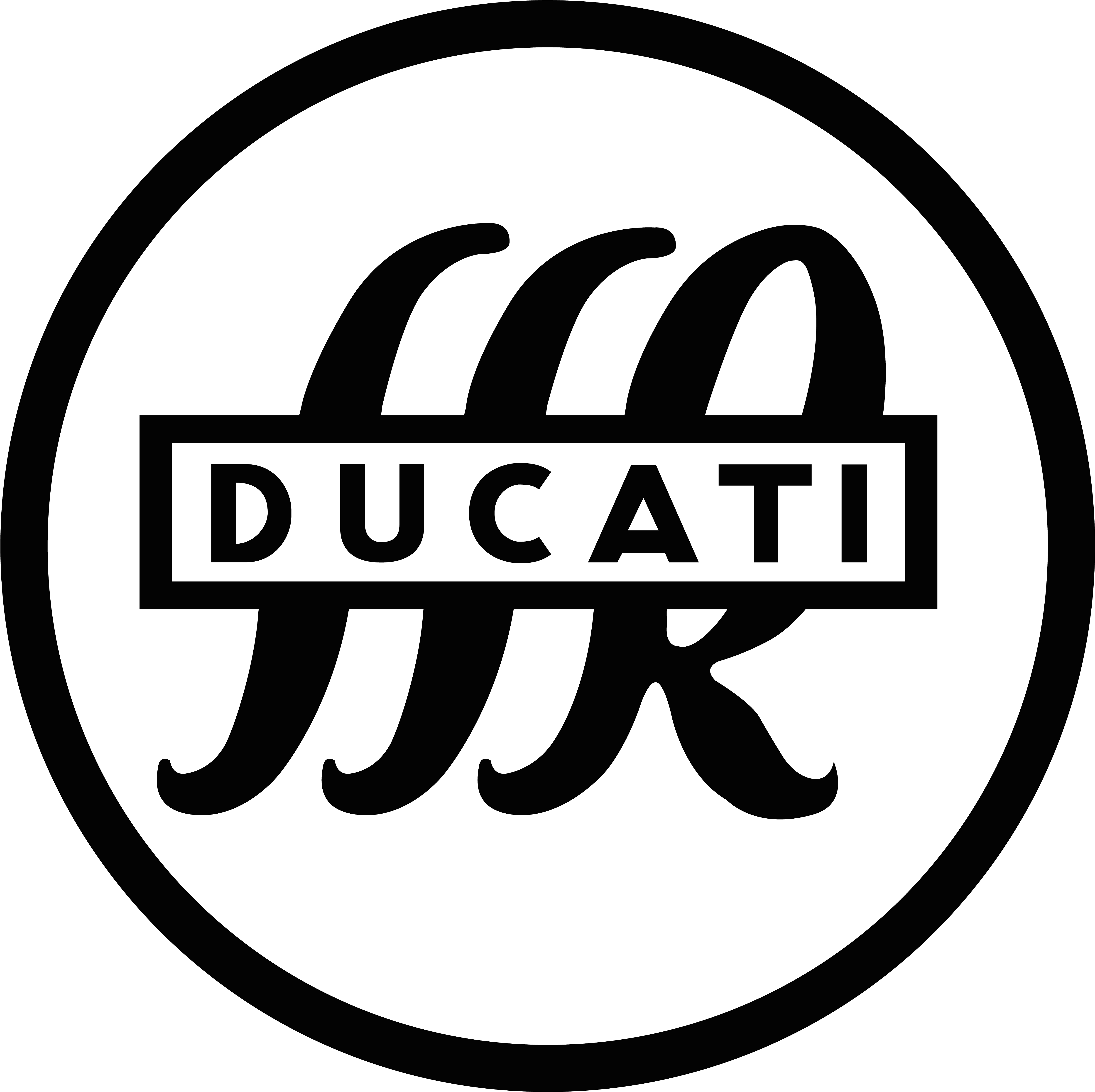 Logo Ducati - Ducati Logo Evolution (5000x5000)