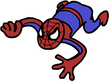 Spidermans By Funymony - Transparent Gif Spiderman Climbing (500x380)