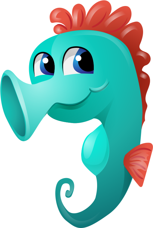 Caballito De Mar De Dibujos Animados Ilustración - ม้า น้ํา การ์ตูน น่า รัก (862x781)