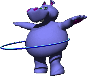 Gif Animados De Animales - Hippo Animated Gif (350x350)