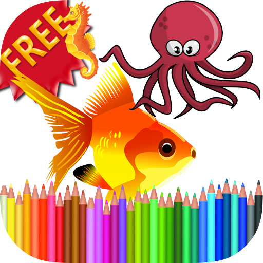 Coloring Book Sea Animals - Coloring Book Sea Animals (512x512)