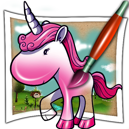 Coloring Book - Dessin Poney Rigolo (512x512)