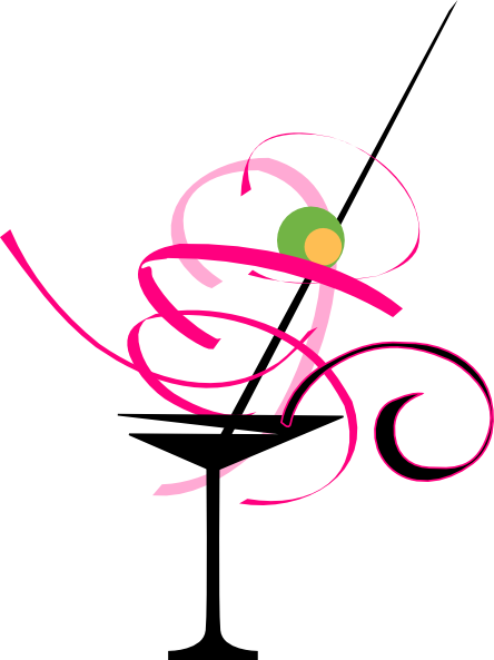 Pink-tini Clip Art At Clker - Peddlers Bar And Bistro (444x593)
