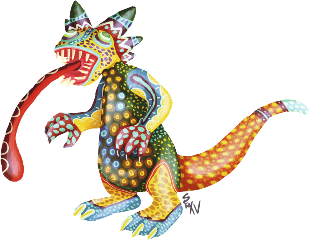 Alebrije Devdas By Thebigbadbasenji Alebrije Devdas - Alebrijes Transparent (1024x785)