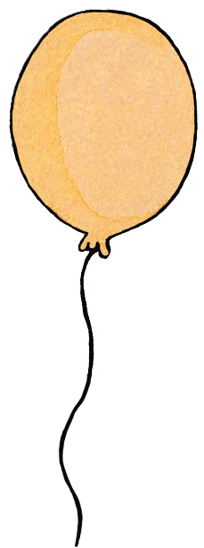 Blue Ballon Orange-balloon Georgie - Transparent Party Tumblr Balloons (229x614)