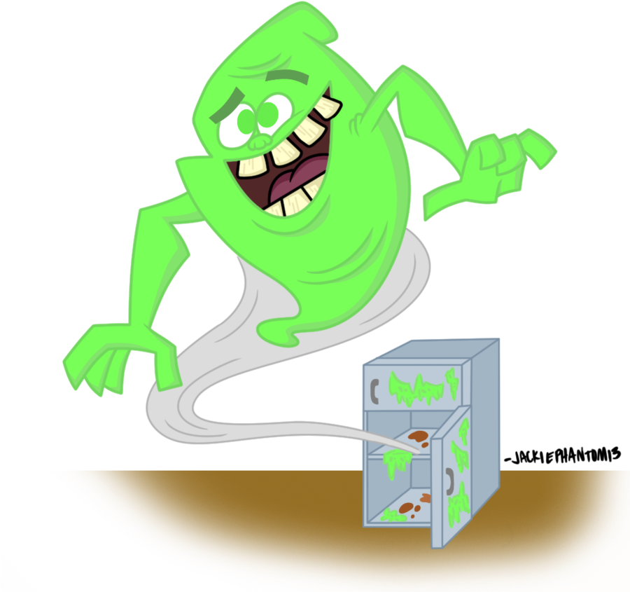 Slimer By Jackiephantom13 - Cartoon (899x889)