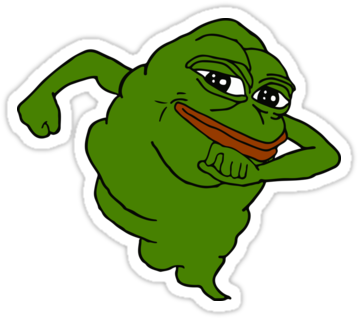 Pepe The Slimer - High Quality Transparent Gif (375x360)