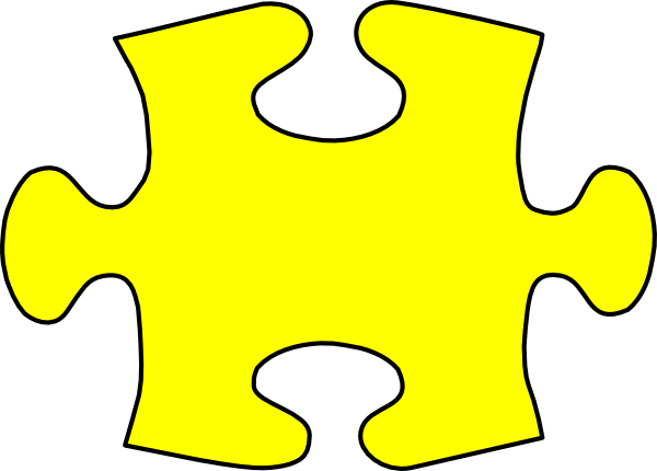 Yellow Jigsaw Puzzle Piece Large Clip Art At Clker - Jigsaw Puzzle Piece Yellow (600x430)