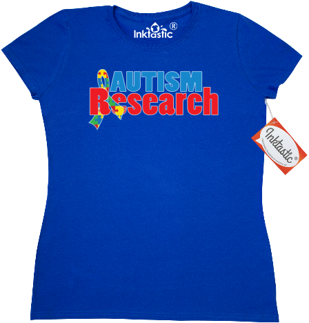 Autism Puzzle Ribbon Women's T-shirt Has Red Yellow - Inktastic Trumpet Music Joke Women's T-shirt Marching (480x480)