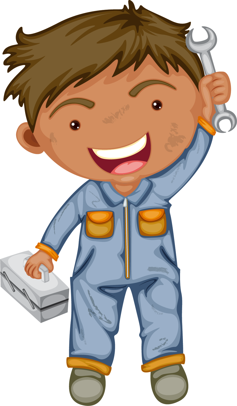 Labor Day Labour Day International Workers Day Clip - Cartoon Characters Engineer Psd (907x1550)