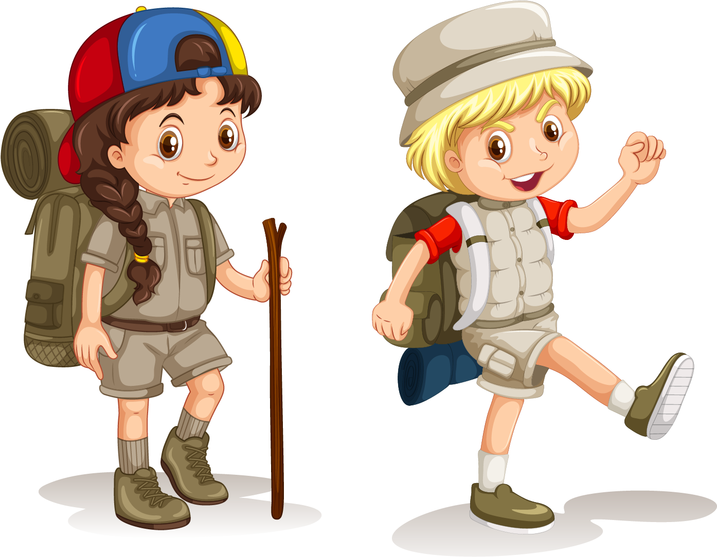 Camping Child Clip Art - Child Camp Vector - (1675x1417) Png Clipart Downlo...