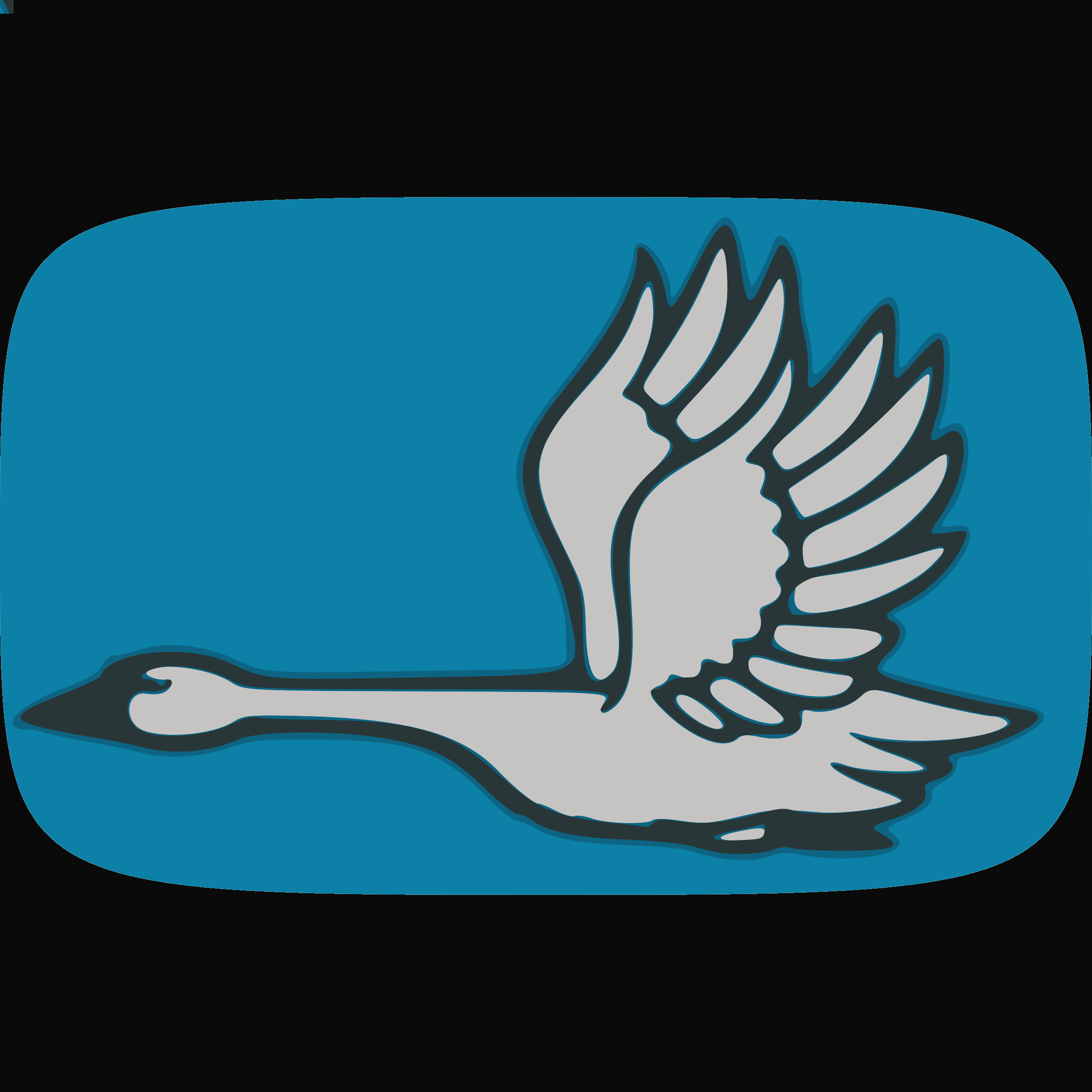 Swan Clipart Flying Swan Image - Custom Flying Stork Shower Curtain (2400x2400)