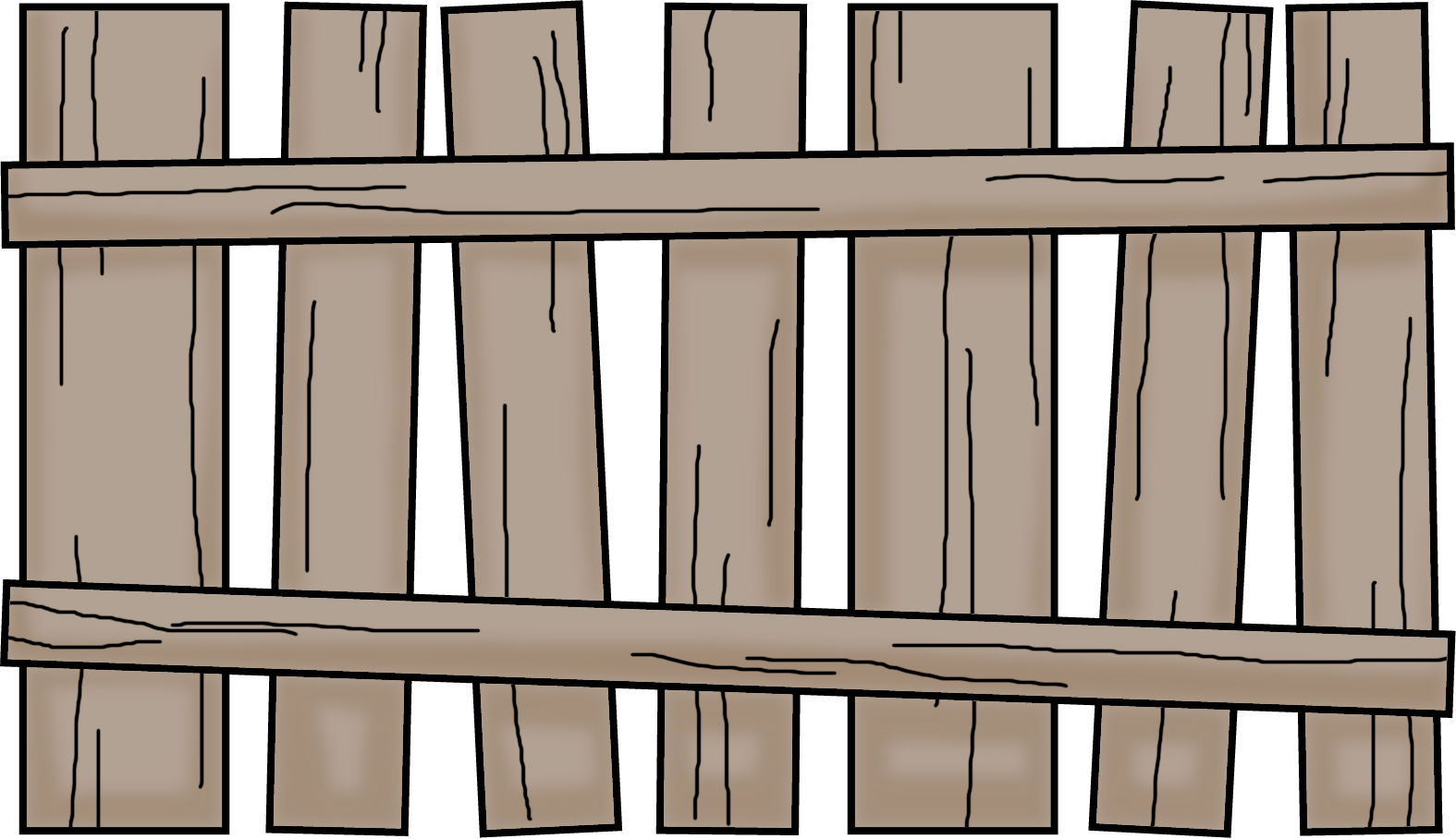 Cartoon Wooden Fence Png (1575x908)