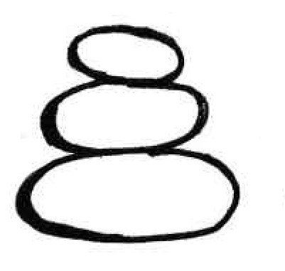 Above Is My Crappy Drawing Of A Cairn Or Rock Stack, - Above Is My Crappy Drawing Of A Cairn Or Rock Stack, (584x536)