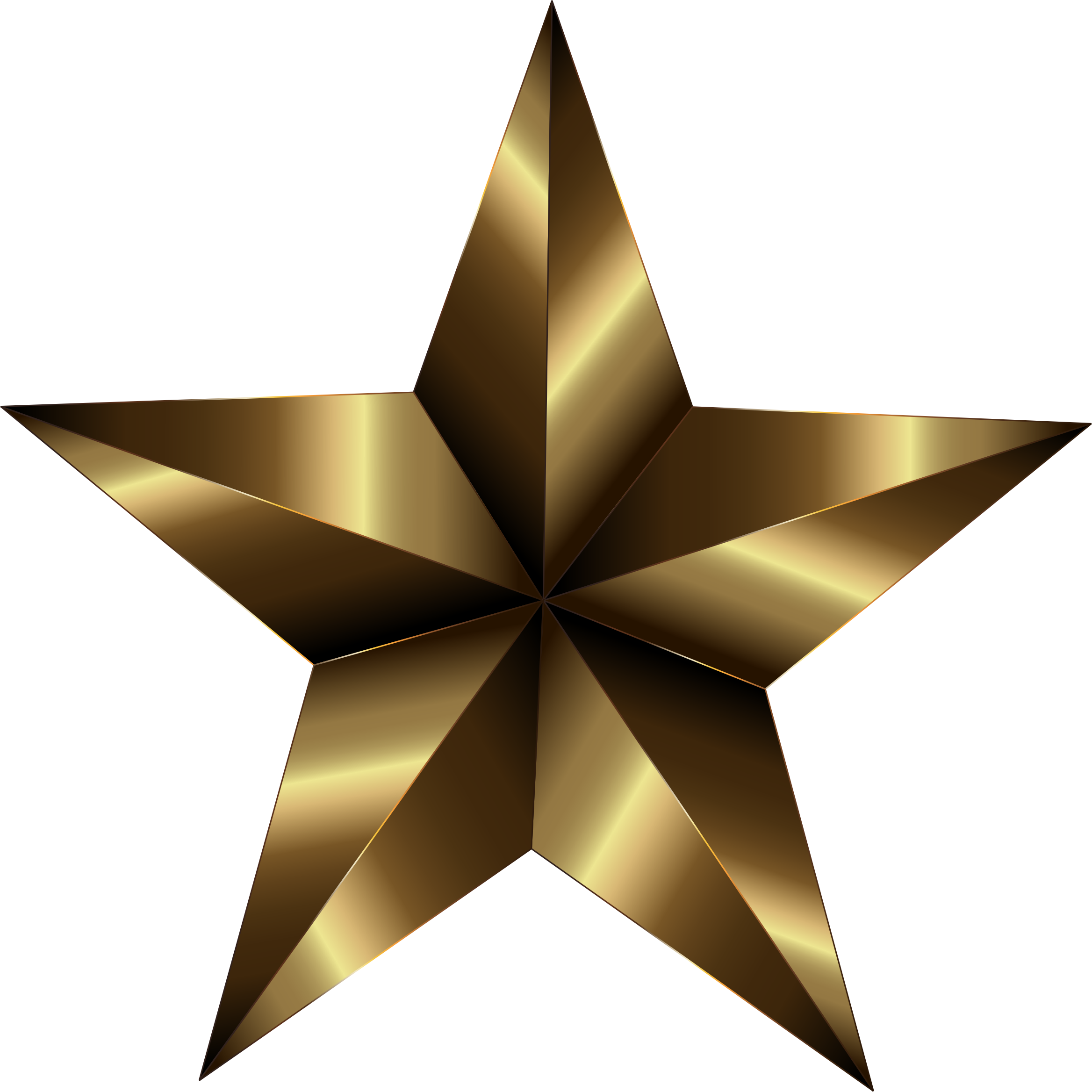 Prismatic Star 20 By @gdj, Prismatic Star 20, On @openclipart - Star Gold Metallic Png (2336x2336)
