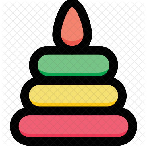 Stacking Ring Icon - Toy (512x512)