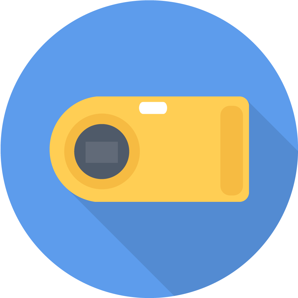 Point Shoot Camera Icon - Camera Icon Flat Png (1024x1024)