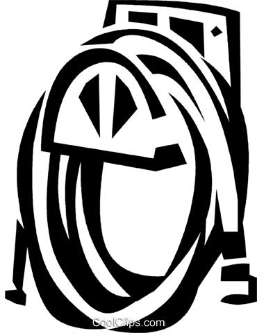 Garden Hose Royalty Free Vector Clip Art Illustration - Garden Hose Royalty Free Vector Clip Art Illustration (370x480)