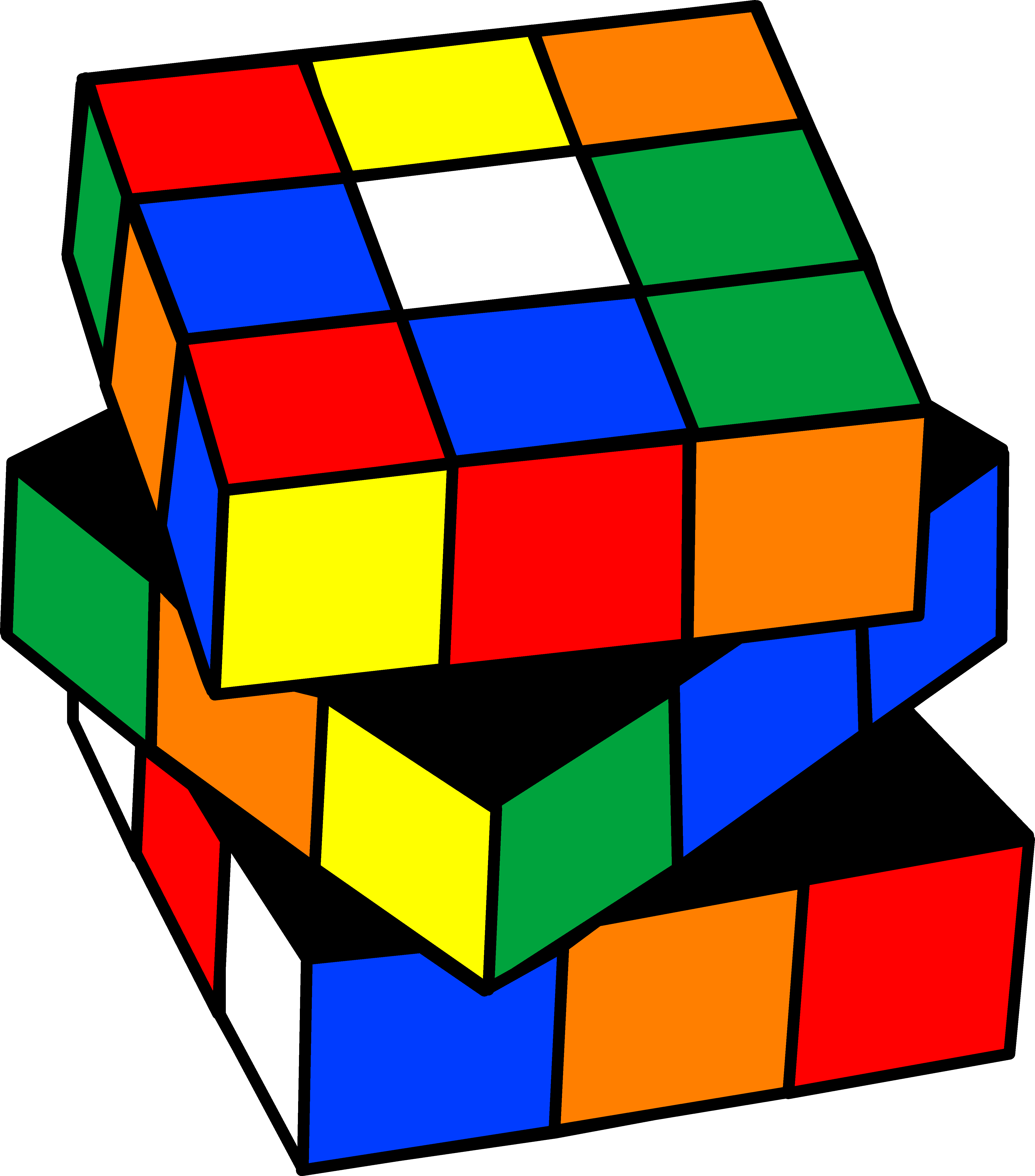 Toy Clipart - Rubik's Cube - (4753x5401) Png Clipart Download