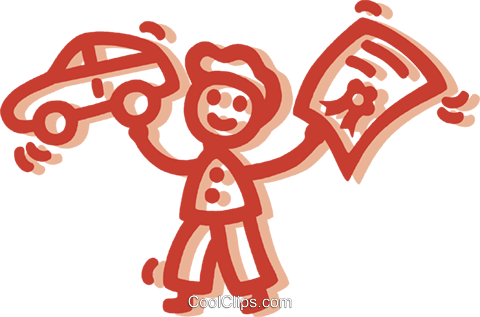 Man Buying A Car Royalty Free Vector Clip Art Illustration - Man Buying A Car Royalty Free Vector Clip Art Illustration (480x317)