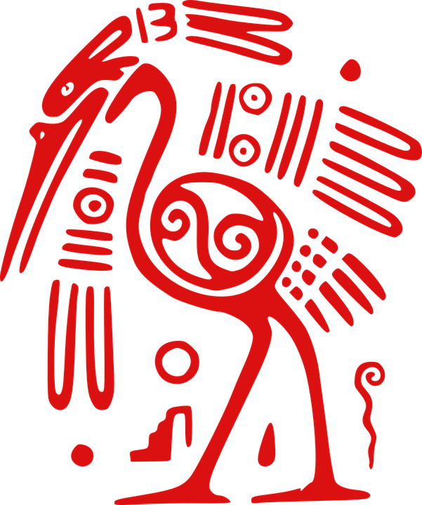 Bird Font 25, Buy Clip Art - Aztec Symbol For Bird (601x720)