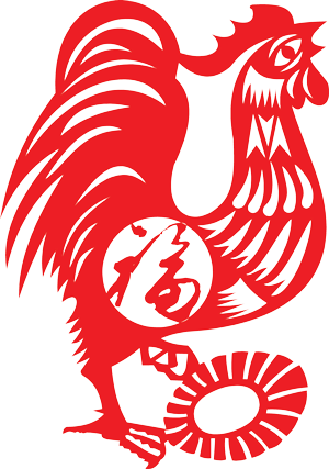 Rooster - Chinese Zodiac Chicken (300x427)