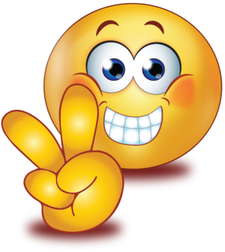 Staring With Victory Hands - Teasing Emoji (512x512)