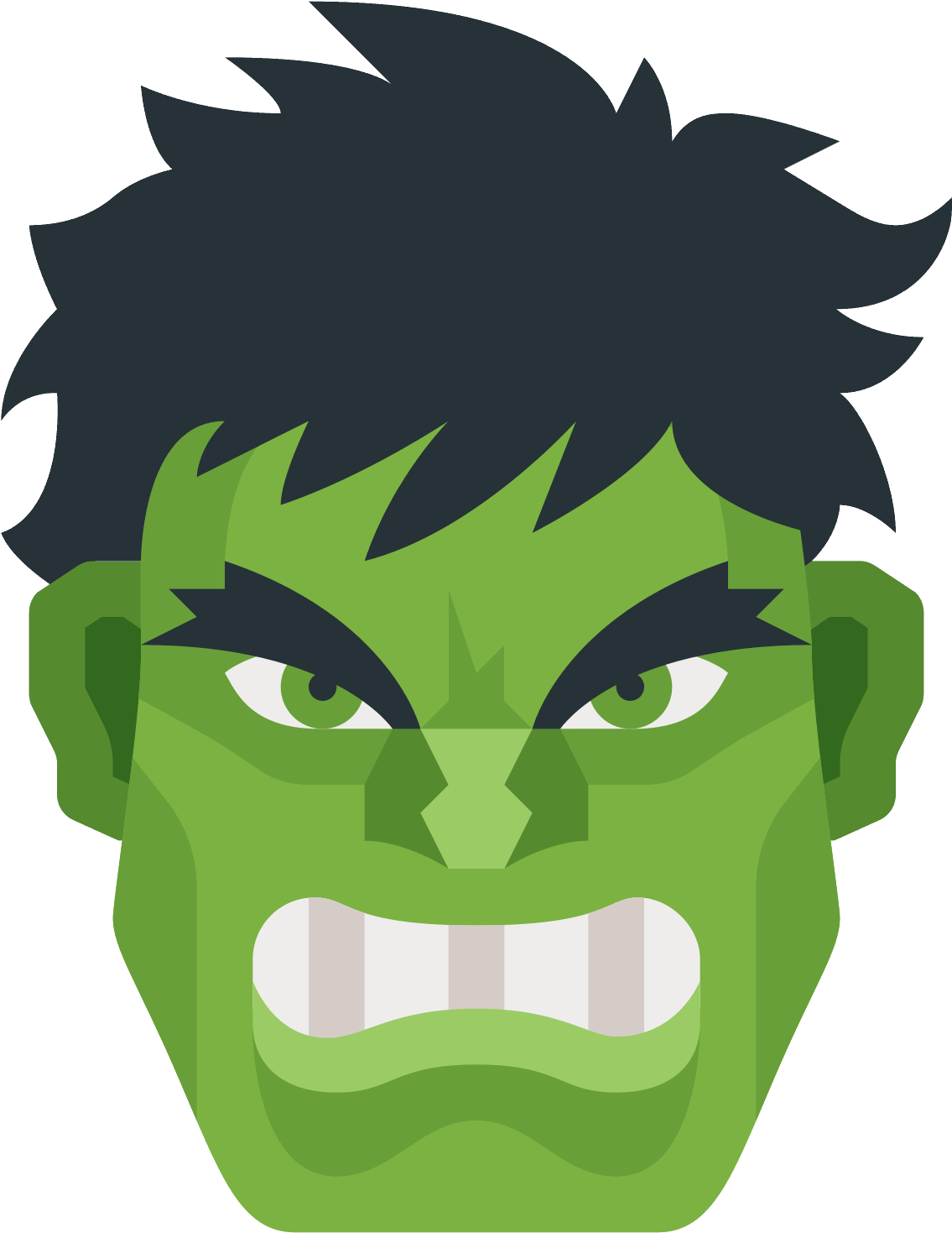 Icon Emoji Face Png - Hulk Icon Png (1600x1600)
