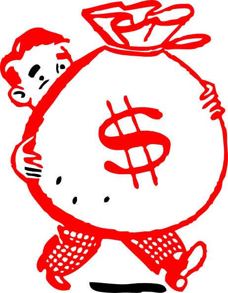 Money Clip Art At Clker Com Vector Clip Art Online - Bag Of Money Clipart (462x594)