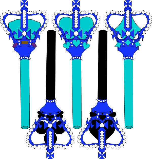 Stylized Sceptre For Card Faces - Sceptre (600x629)