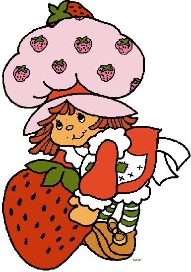 Original Strawberry Shortcake Clip Art - Original Strawberry Shortcake Cartoon (385x549)