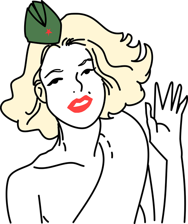 Army, Caricature, Face, Marilyn Monroe, Military - Καρικατουρεσ Με Προσωπα Γυναικων (606x720)