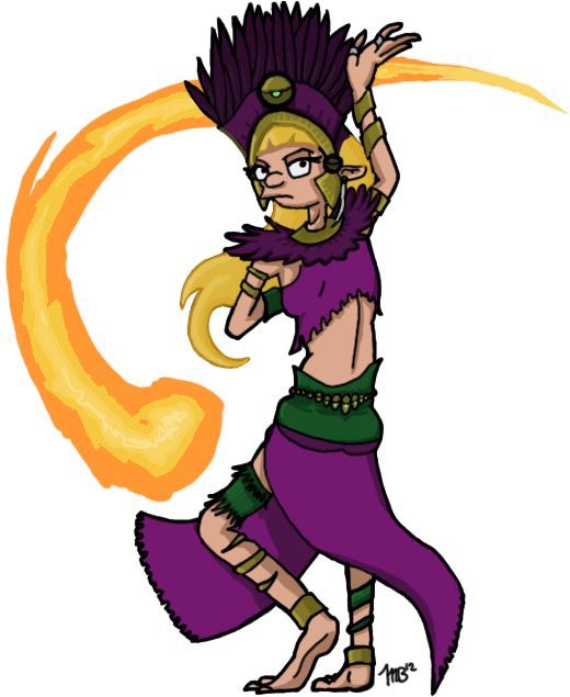 Blue-eye Ferocity By Widowmura - Illustration (519x645)