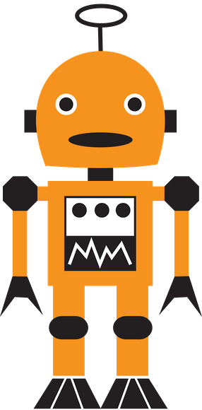 *✿**✿*robot*✿**✿* - Yellow Robot Clipart (286x580)