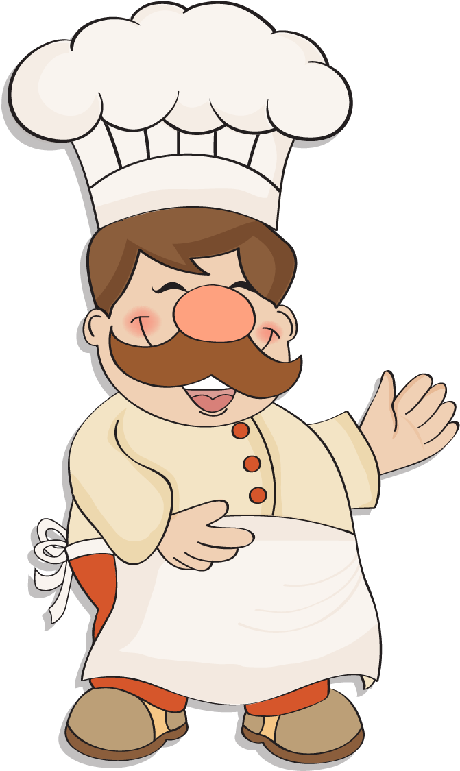 Ice Cream Chef Illustration - พ่อครัว การ์ตูน (996x1342)