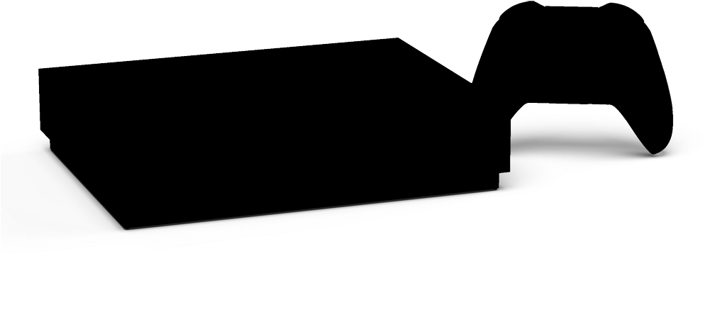 Xbox 1 Console Clip Art - Xbox One S Black Console (1000x600)